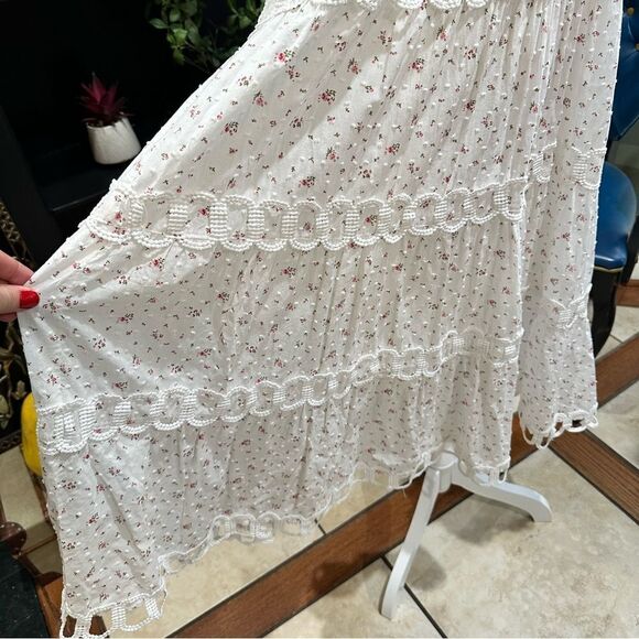 Just Me Tiered Midi Dress with Frill Neckline – Size M – Like New - Picture 13 of 15